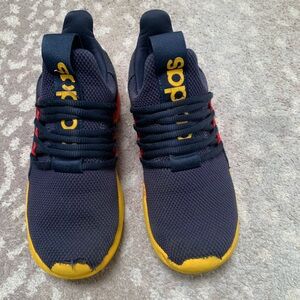 Adidas Navy and Yellow Sneakers